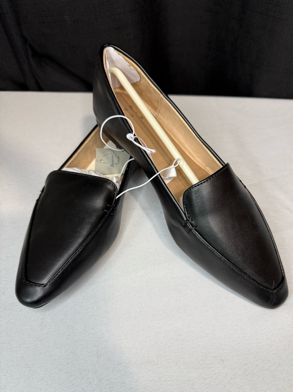 a new day Black Pointed Slip-On Loafers